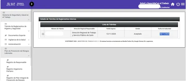 Captura pantalla SUT